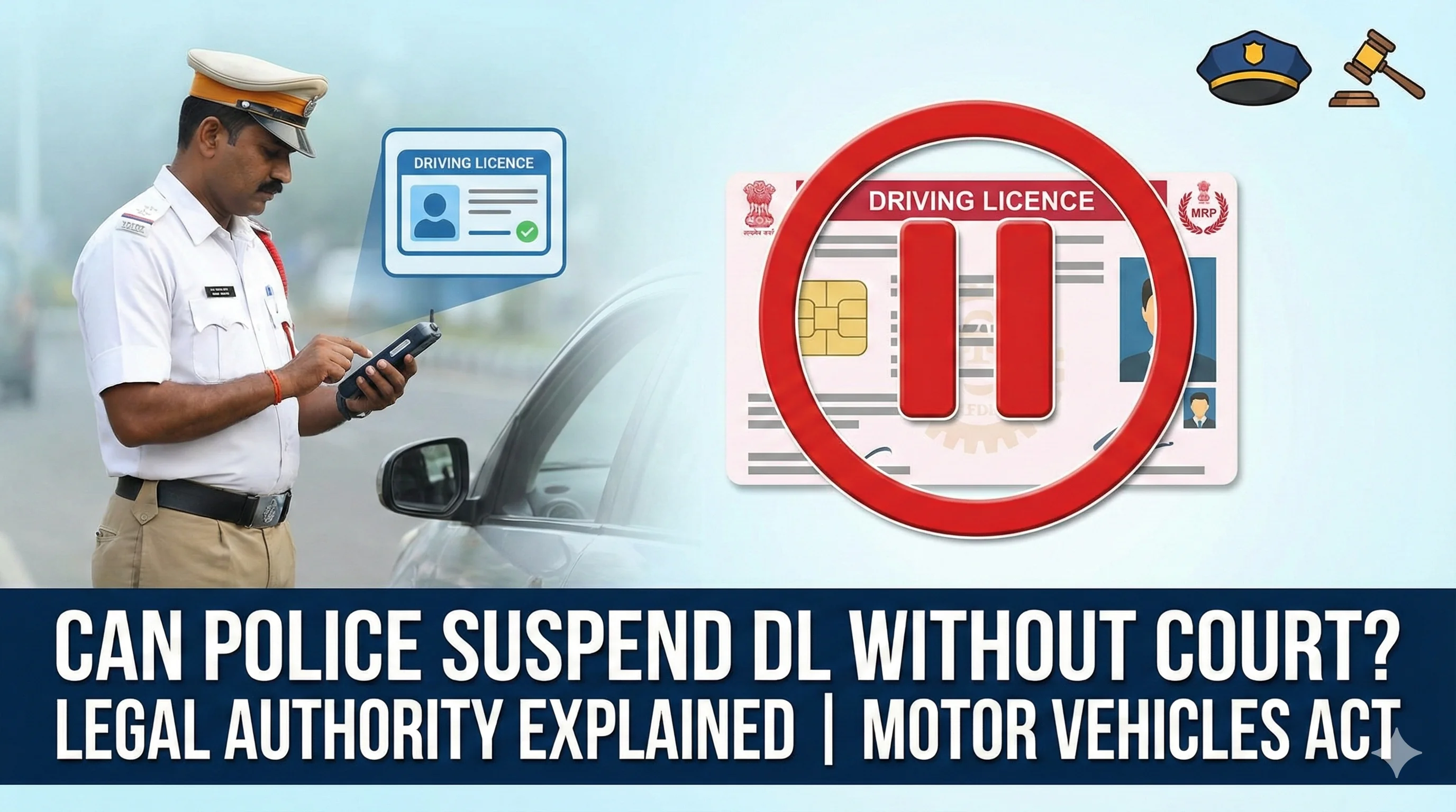 Can Police Suspend Driving Licence Without Court in India?